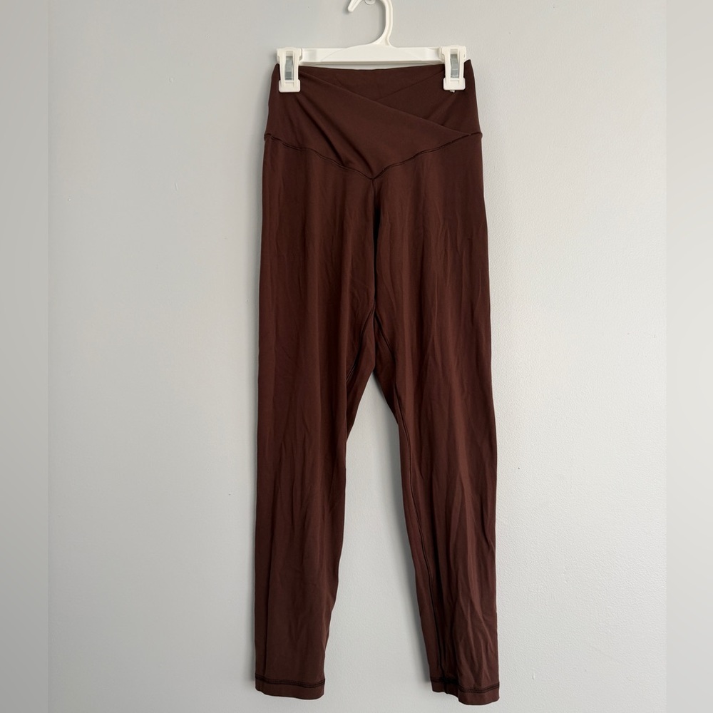 Aerie Brown 7/8 Offline Crossover Leggings - Picture 1 of 7